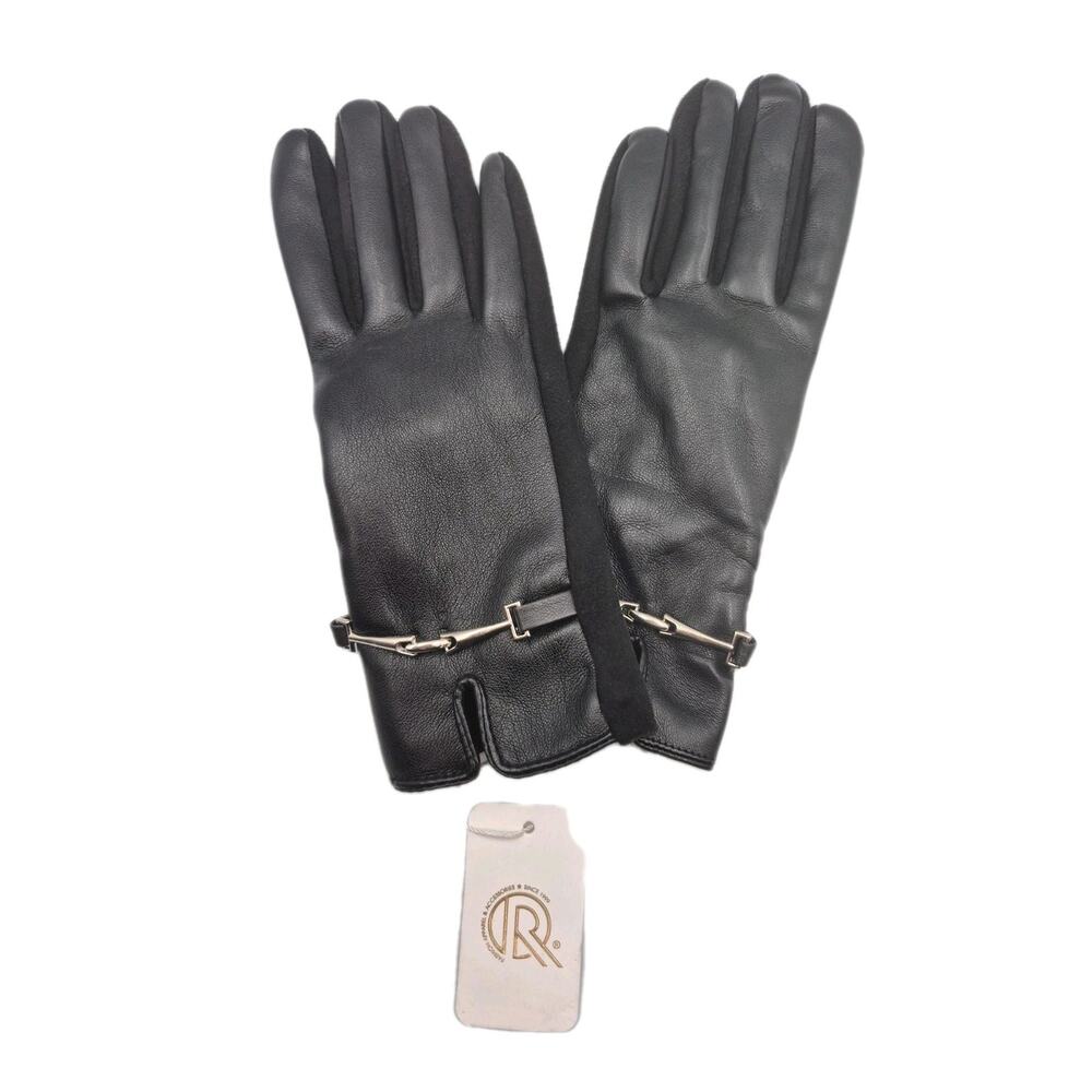 Womens Black Leather Dress Gloves S/M Lined Buttery Soft NEW w/Tag Original USA